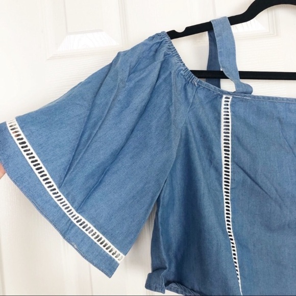 New Lovers + Friends Revolve Riptide chambray top - Picture 4 of 8